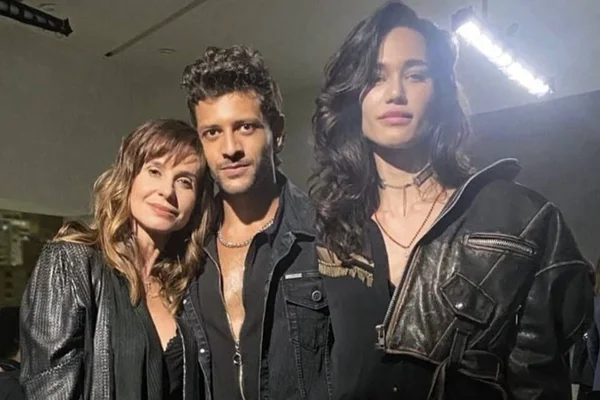 Paula Burlamaqui, Kelner Macedo e Rhay Polster em Verdades Secretas 2