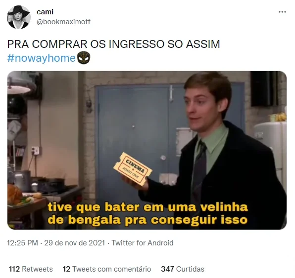 Após a queda dos sites de cinema, as redes sociais foram inundadas com memes sobre o filme Após a queda dos sites de cinema, as redes sociais foram inundadas com memes sobre o filme