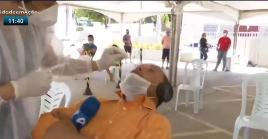 A reportagem mostrou o momento em que Rubens fez o teste A reportagem mostrou o momento em que Rubens fez o teste