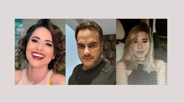 Selma Vieira, Éden Márcio e Carolina Lacerda são personagens de um triângulo amoroso que resultou na morte de Selma