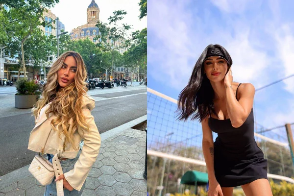 Montagem com fotos coloridas de Biancardi e Rafaella - Metrópoles