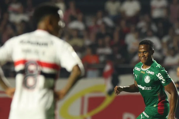 Foto colorida de Jhon Arias, do Palmeiras - Metrópoles
