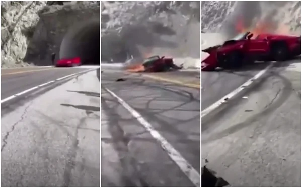 Frames do acidente de carro que matou Vince Zampella - Metrópoles