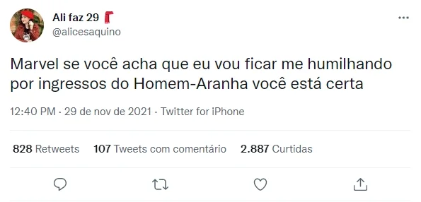 Após a queda dos sites de cinema, as redes sociais foram inundadas com memes sobre o filme Após a queda dos sites de cinema, as redes sociais foram inundadas com memes sobre o filme