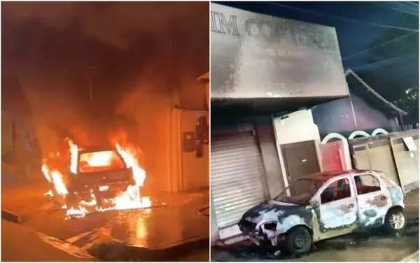 goias mulher coloca fogo no carro do ex