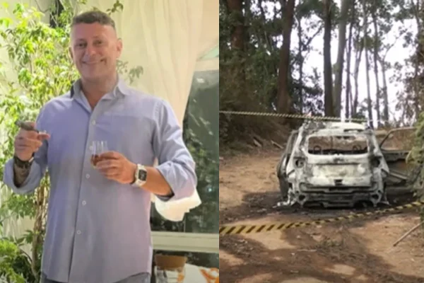 Vítima de golpe do Tinder e carro carbonizado. - Metrópoles