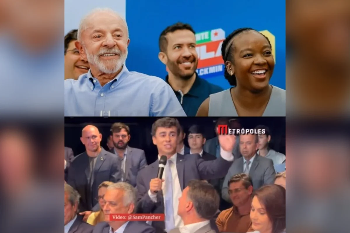 Lula, André Janones e Ana Elisa; Nikolas Ferreira