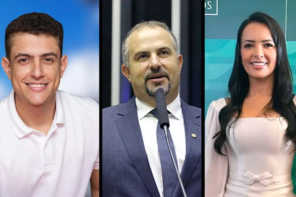 Deputado Federal Ricardo Maia, o filho de que é prefeito de Tucano e a mulher, que é secretária de Saúde de Ribeira do Pombal