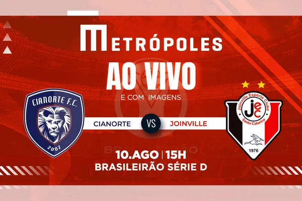 Série D: assista ao vivo e com imagens Cianorte-PR e Joinville-SC