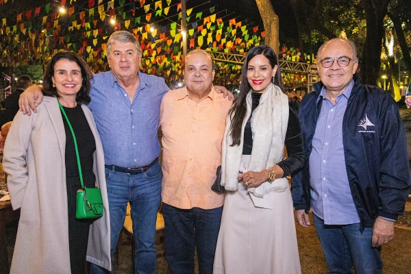 Denise Torres; Luiz André; governador do Distrito Federal, Ibaneis Rocha, Mayara Noronha e Dison Garcia