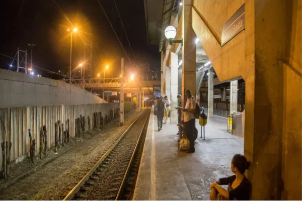 Estação de metrô em BH