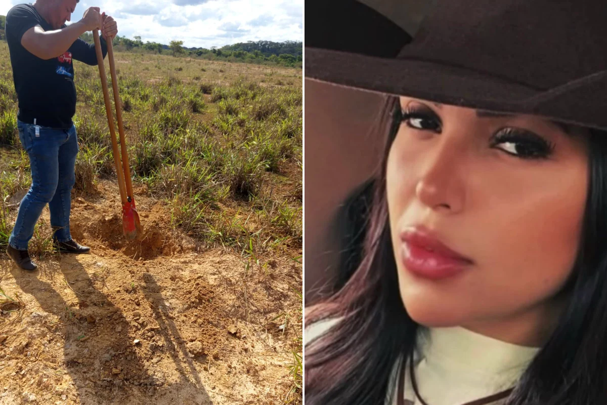 Agente da Polícia Civil encontra cova de Beatriz Vitória Aparecida Neves Mota, de 27 anos Agente da Polícia Civil encontra cova de Beatriz Vitória Aparecida Neves Mota, de 27 anos