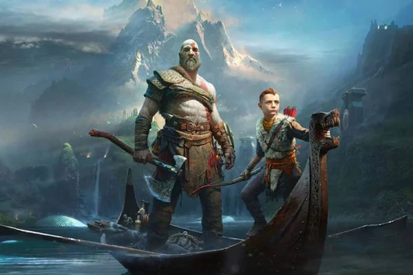 Imagem colorida do jogo God of War - Metrópoles