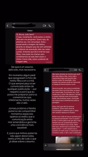 Amanda Kimberlly expõe conversas com Bruna Biancardi após foto de Mavie e Helena ser apagada