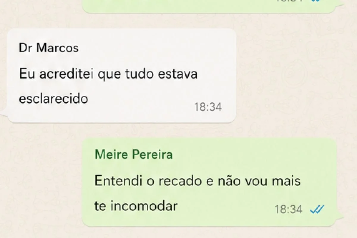 Trechos de conversas entre Meire Pereira e Marcos José Gomes Corrêa Trechos de conversas entre Meire Pereira e Marcos José Gomes Corrêa