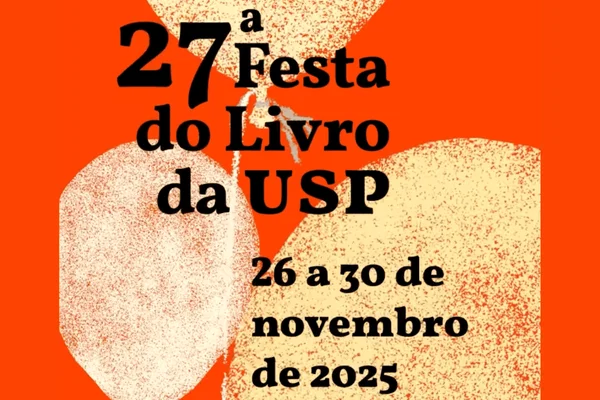 Imagem colorida de divulgação da data da Festa do Livro da USP - Metrópoles