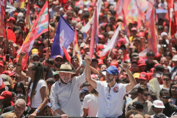 O presidente Luiz Inácio Lula da Silva (PT), em Ceilândia