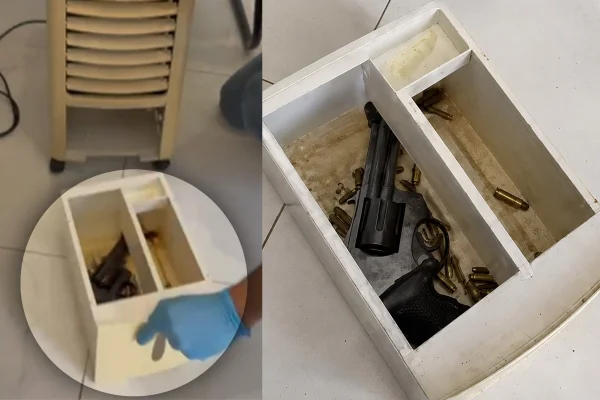 arma escondida suspeito matar casal