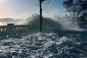Ondas entre 3,0 e 3,7 metros são esperadas entre esta quarta (30) e quinta-feira (31) em Peruíbe, Santos, Praia Grande, Itanhaém, Guarujá, Mongaguá, São Vicente e Bertioga