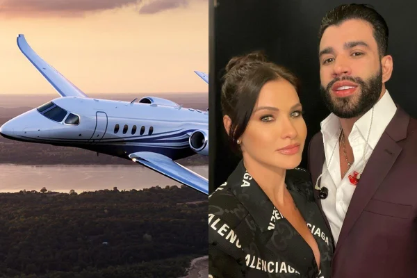 Jatinho reserva: Gusttavo Lima e Andressa têm mais de uma aeronave