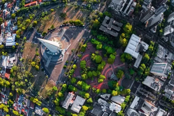 Imagem aérea da cidade de Maringá, no Paraná - Metrópoles