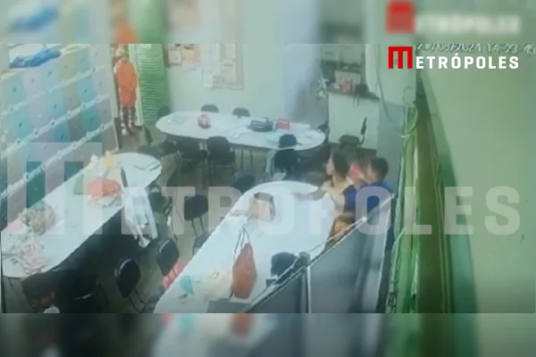 Imagem de câmeras de segurança