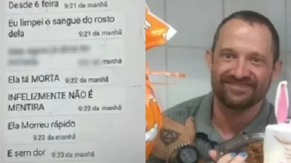 Colagem com imagens de conversa e foto de homem branco sorrindo - Metrópoles