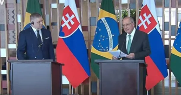 Alckmin em visita oficial do primeiro-ministro da Eslovaquia, Robert Fico