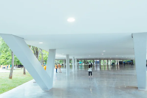 Imagem mostra a Marquise do Ibirapuera