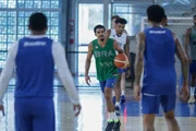 Seleção Brasileira de Basquete treinando em Brasília