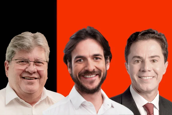 João Azevedo, Pedro Cunha Lima e Veneziano Vital do Rego, candidatos ao Governo da Paraíba