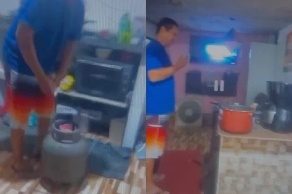 Homem agride companheira e tenta incendiar casa com botijão de gás no RJ