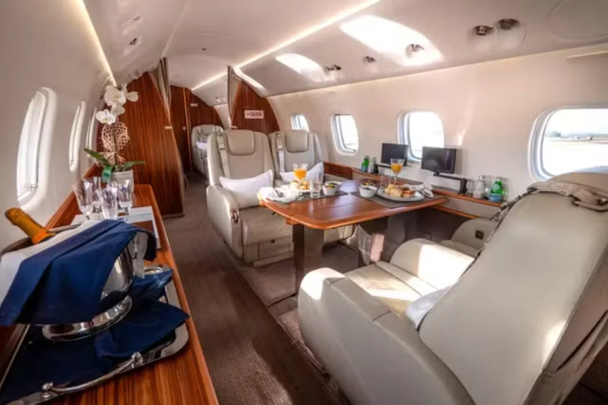 Veja fotos do avião ligado a Vorcaro que foi usado por Flávio e Moraes - imagem 4 Veja fotos do avião ligado a Vorcaro que foi usado por Flávio e Moraes - imagem 4
