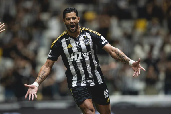 Imagem colorida da partida entre Atlético-MG x Bahia