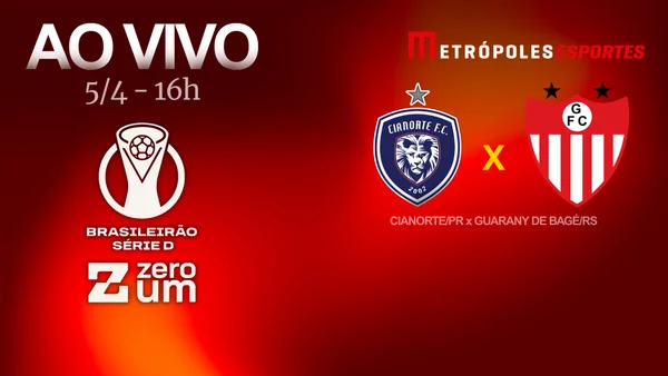Imagem colorida de Cianorte x Guarany pela Série D- Metrópoles