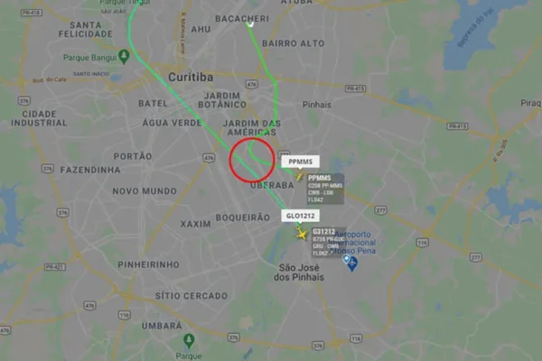 Avião com vacinas faz curva e entra em rota de colisão com jato da Gol