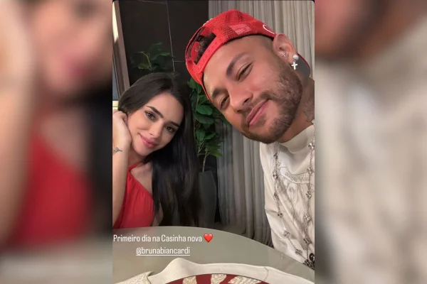 Imagem colorida de Neymar e Bruna Biancardi - Metrópoles
