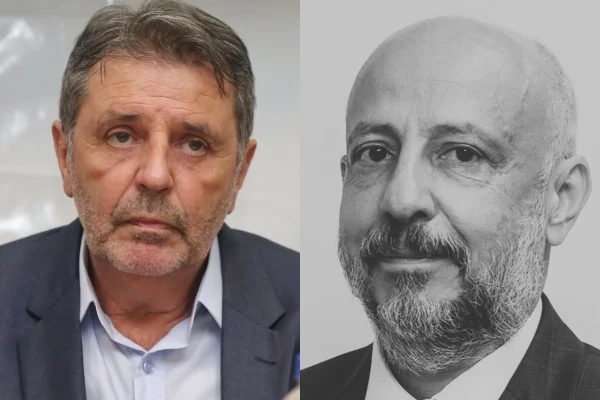 Montagem mostra fotos lado a lado do secretário-executivo da SSP, Osvaldo Nico (esq.) e o ex-delegado-geral Ruy Ferraz (dir.) - Metrópoles