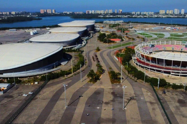 Imagem aérea do Parque Olímpico da Barra