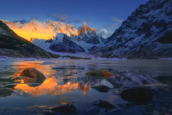 Foto do Cerro Torre, no Parque Nacional Los Glaciares, na Argentina - Metrópoles
