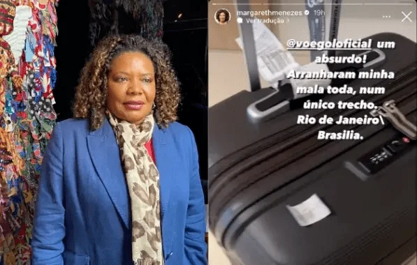 Fotografia colorida de ministra da cultura Margareth Menezes