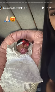 Bia Miranda compartilhou foto da filha Maysha nas redes sociais.
