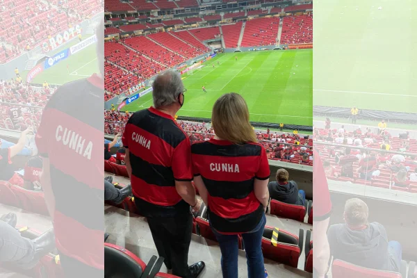 Eduardo Cunha, condenado na Lava Jato, curte jogo do Fla com a filha