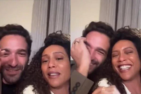 Taís Araújo e Humberto Carrão reagem a memes sobre o “cabeção” do ator