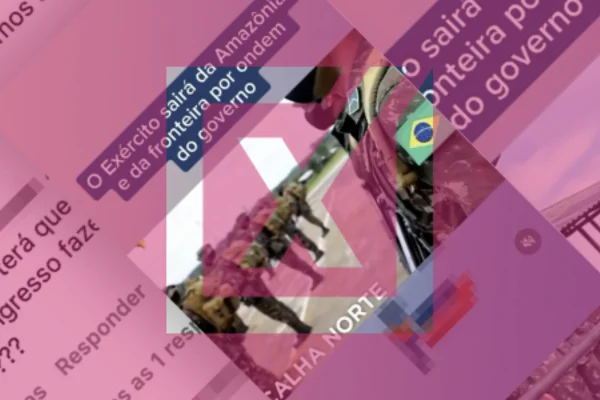 Post de print que engana ao dizer que Exército brasileiro vai sair da Amazônia e das fronteiras após mudança no Programa Calha Norte. - Metrópoles