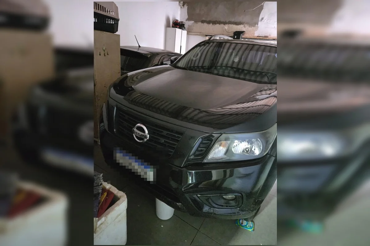 Carro apreendido na Operação Cáritas Carro apreendido na Operação Cáritas