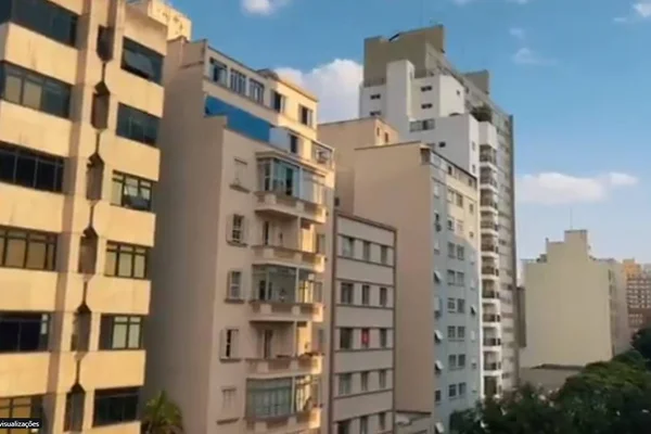 Print de video com panelaço contra Bolsonaro