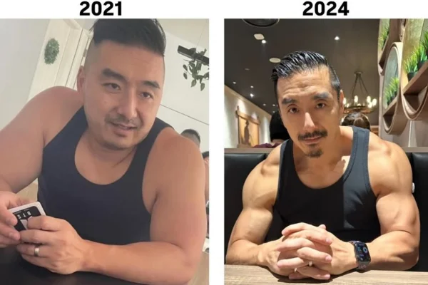Imagem colorida de Ho, com antes e depois - Metrópoles