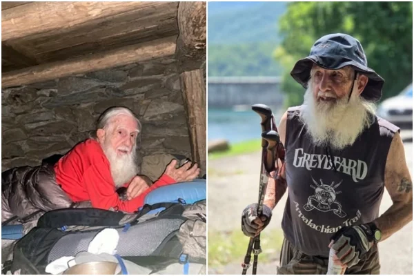 Após 71 quedas, homem de 91 anos bate recorde e completa trilha de 3.500 km - destaque galeria