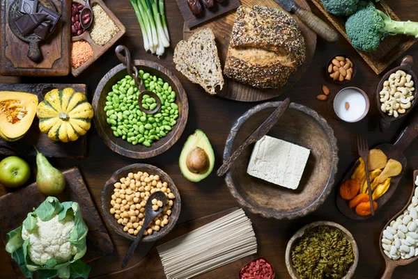 Imagem colorida de proteínas vegetais - Metrópoles